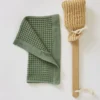 Carré nid d'abeille 30x30cm Bain minuit vert jade
