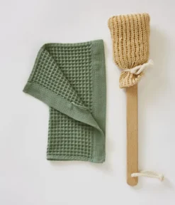 Carré nid d'abeille 30x30cm Bain minuit vert jade