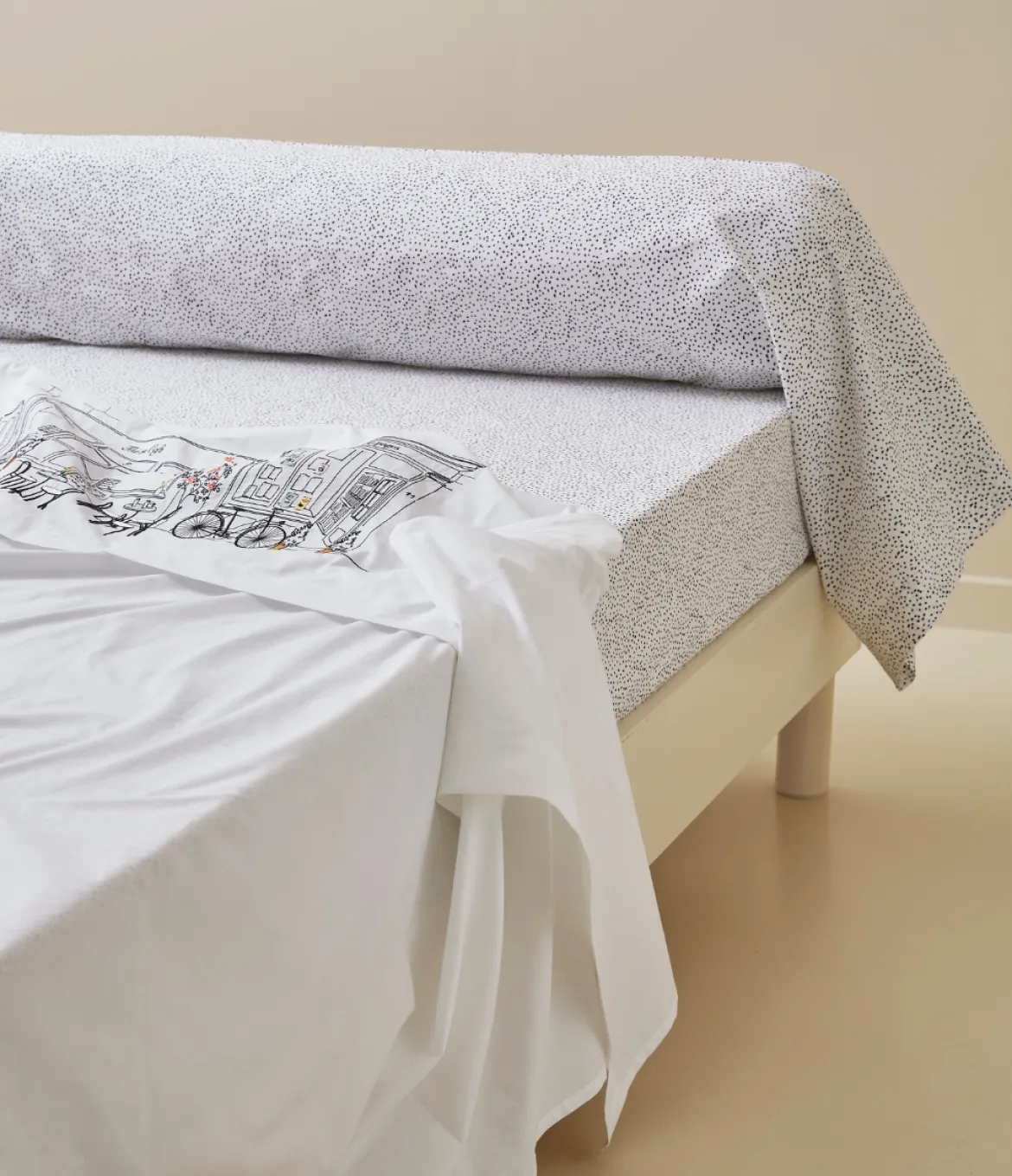 Drap brodé En terrasse
