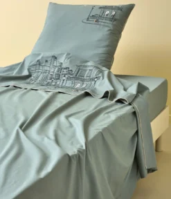 Drap brodé Londres