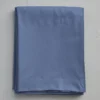 Drap coton bleu jean 180x290 cm
