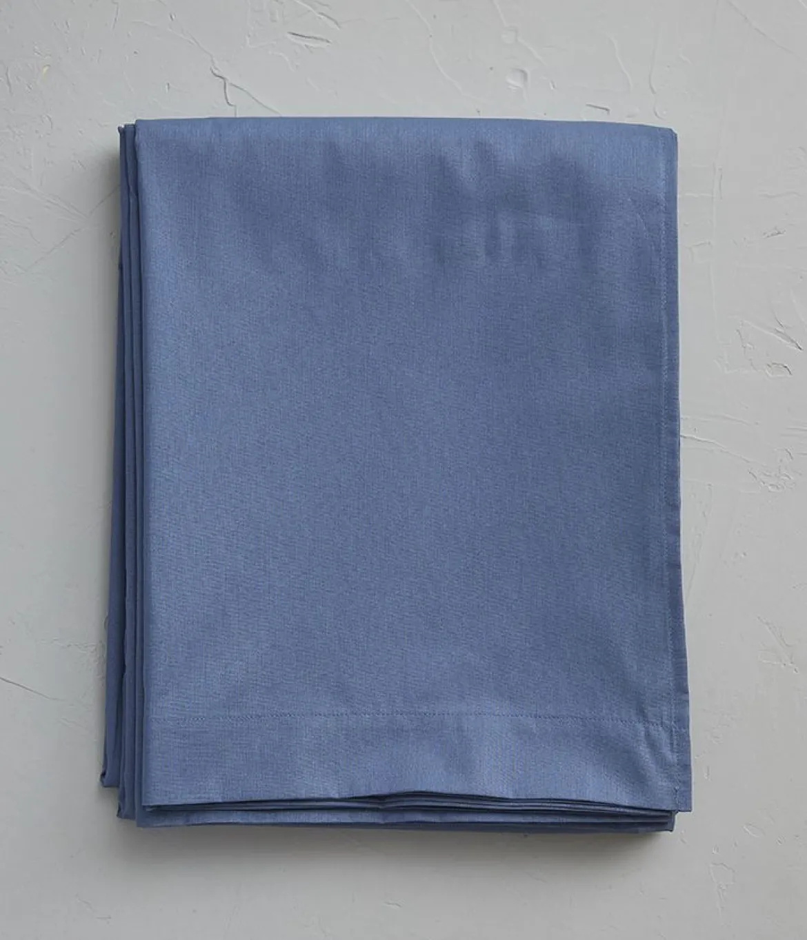 Drap coton bleu jean 180x290 cm