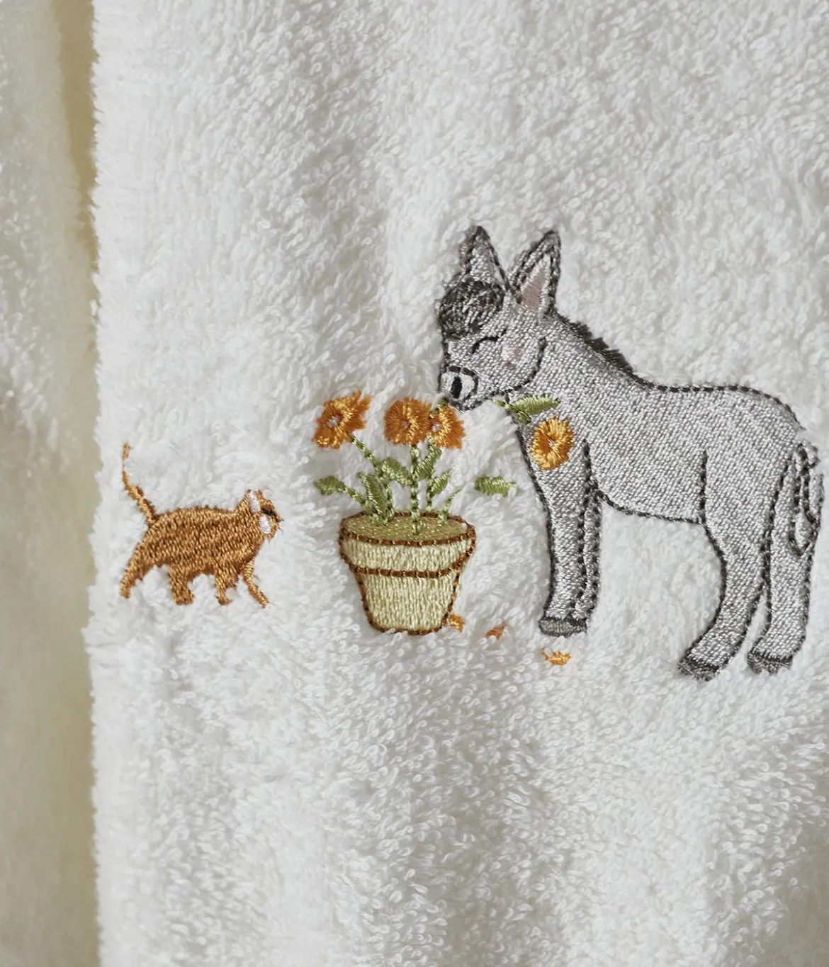 Drap de bain Eugène et Gribouille
