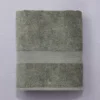Drap de bain Vert vétiver 100x150 cm