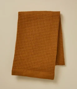 Drap de douche en nid d'abeille Bain de minuit moka
