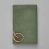 Drap de douche nid d'abeille 70x150cm Bain minuit vert jade
