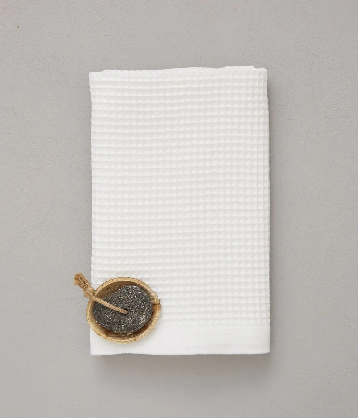 Drap de douche nid d'abeille 70x150 cm Bain de minuit blanc