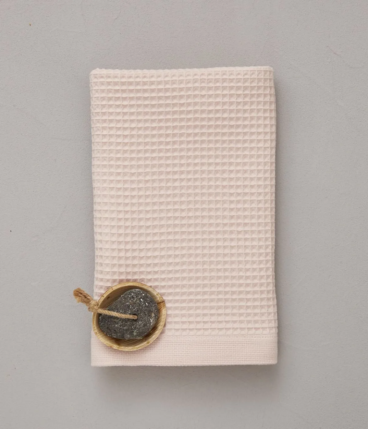 Drap de douche nid d'abeille 70x150 cm Bain de minuit rose
