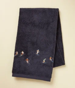 Drap de douche 70x140 fantaisie Après-ski bleu