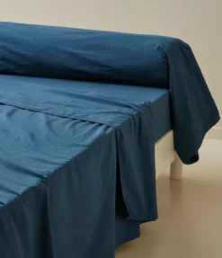 Drap en percale lavée Encre