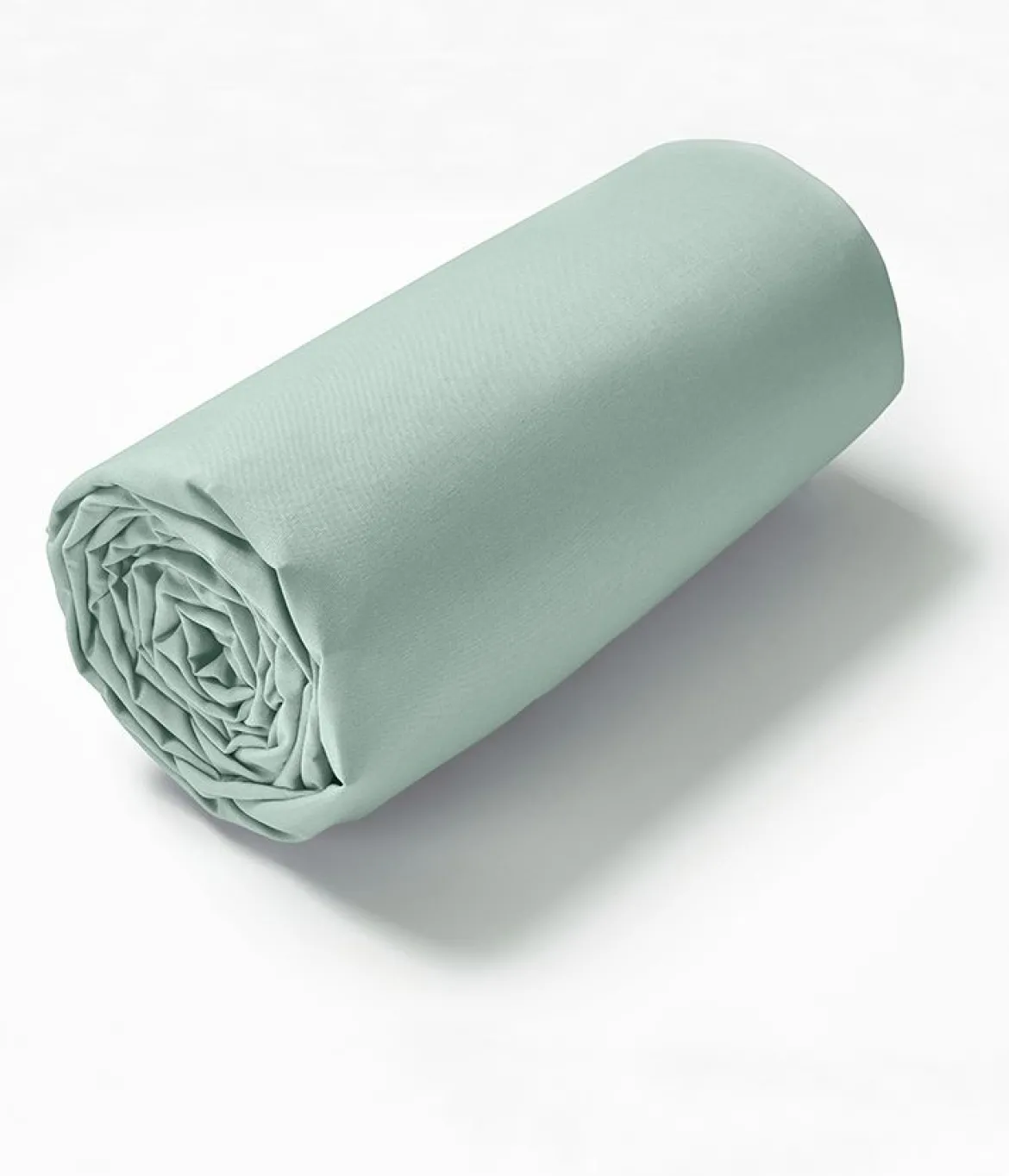 Drap housse coton vert fleur d'amandier