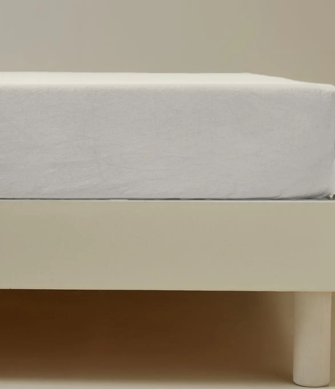 Drap housse percale beige pashmina
