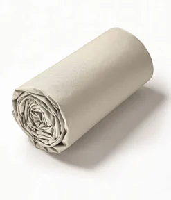 Drap housse percale beige pashmina