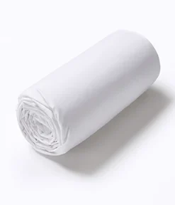 Drap housse percale blanche