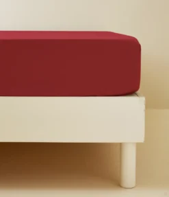 Drap housse percale griotte