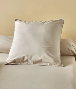 Drap housse percale lavée Beige épeautre