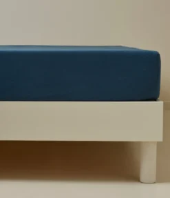 Drap housse percale lavée Encre