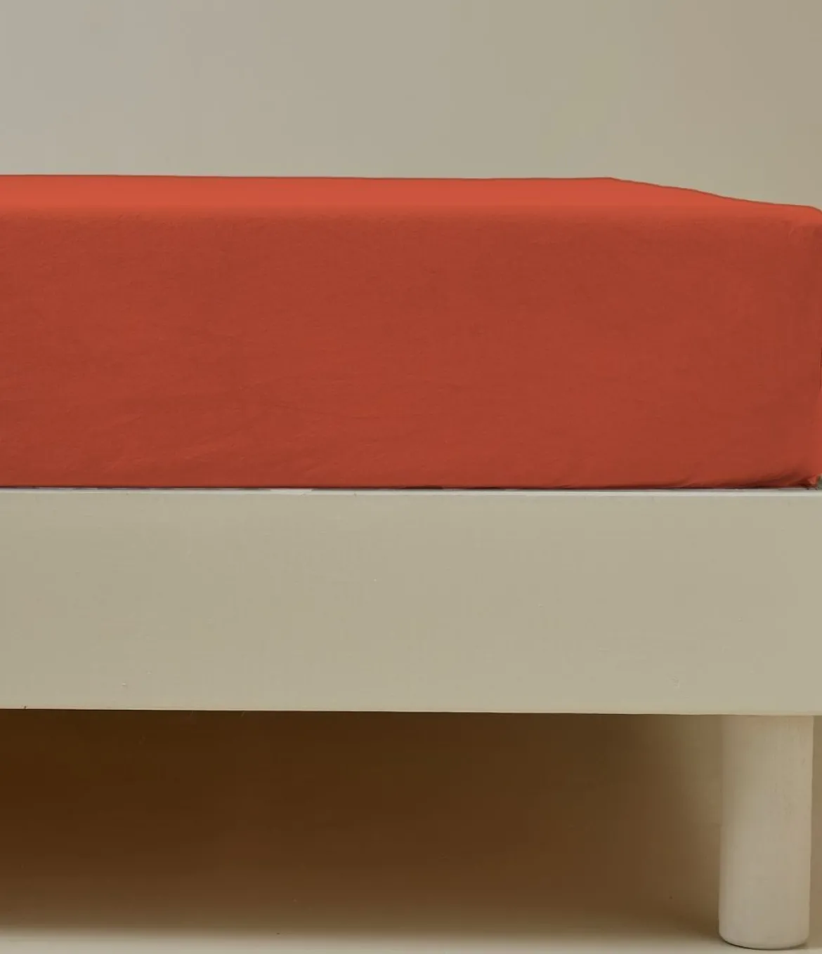 Drap housse percale orange étincelle