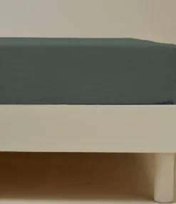 Drap housse percale vert alligator