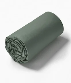 Drap housse percale vert alligator