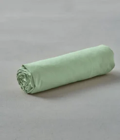 Drap housse TPR lit articulé coton Vert romarin
