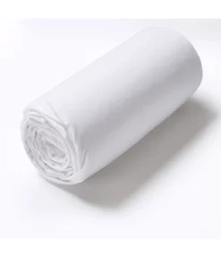 Drap housse TPR lit articulé percale Blanc 2x80x200