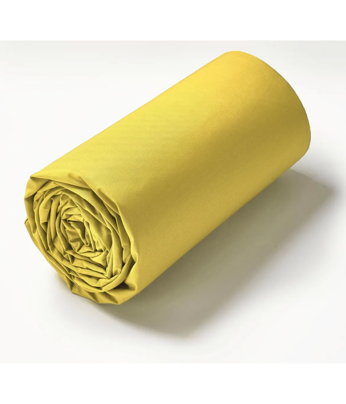 Drap housse TPR lit articulé percale Jaune abeille 2x80x200