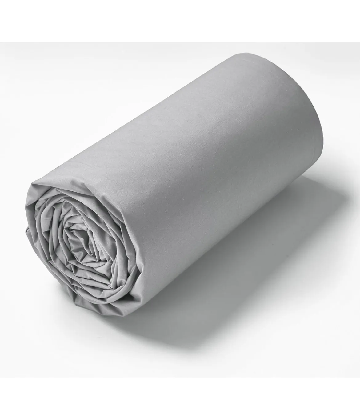 Drap housse TPR lit articulé percale Gris duvet 2x80x200