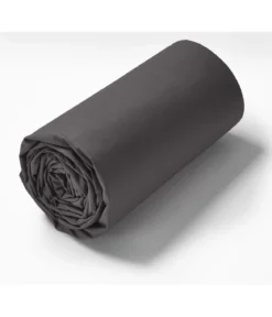 Drap housse TPR lit articulé percale Gris basalt 2x80x200