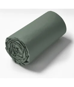 Drap housse TPR lit articulé percale Vert alligator 2x80x200