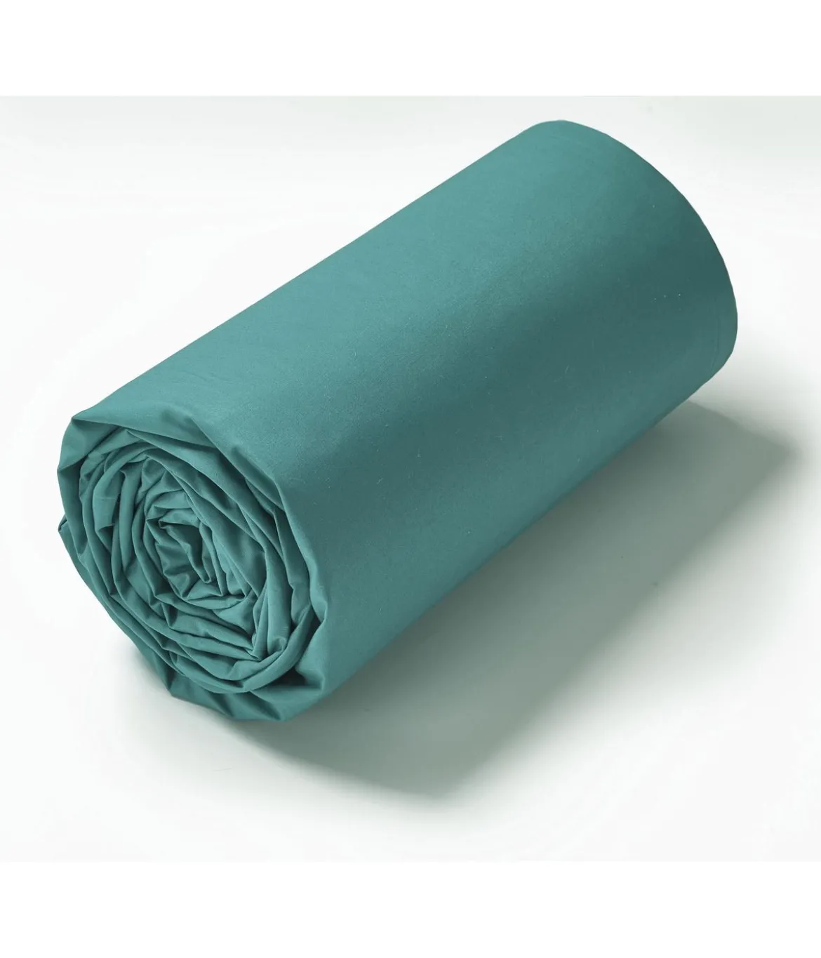 Drap housse TPR lit articulé percale Vert émeraude 2x80x200