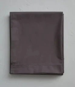 Drap percale gris basalt