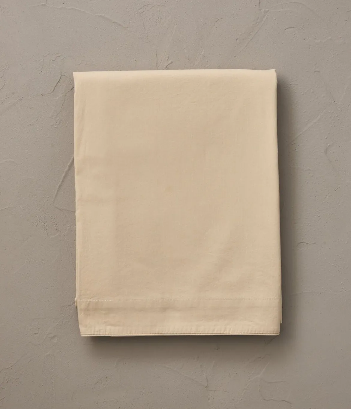 Drap percale lavée Beige épeautre
