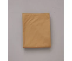 Drap percale lavée Marron cire 180x290 cm
