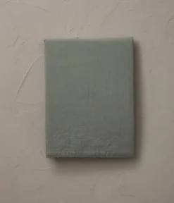 Drap percale lavée Vert sauge