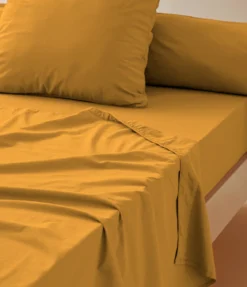 Drap percale miel