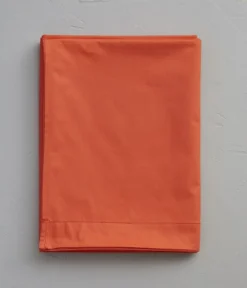 Drap percale orange étincelle