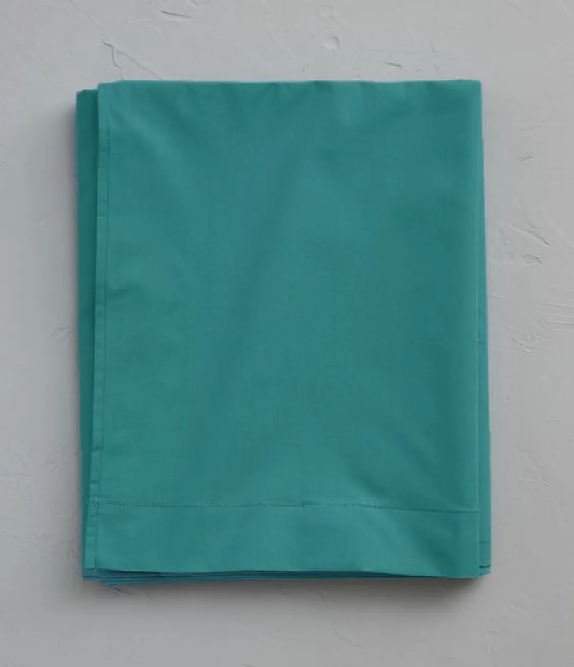Drap plat percale vert émeraude
