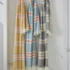 Fouta rayures noires