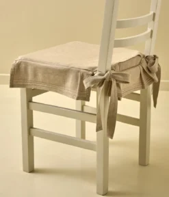 Galette de chaise beige sable