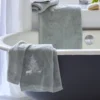 Gant de toilette Trésor des forêts gris perle