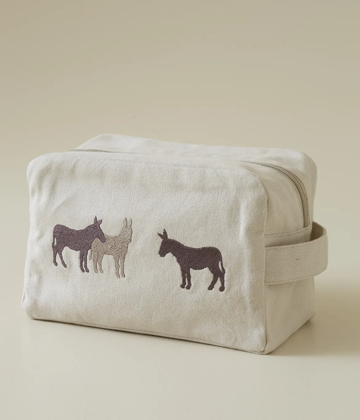 Grande trousse RDV au pré beige