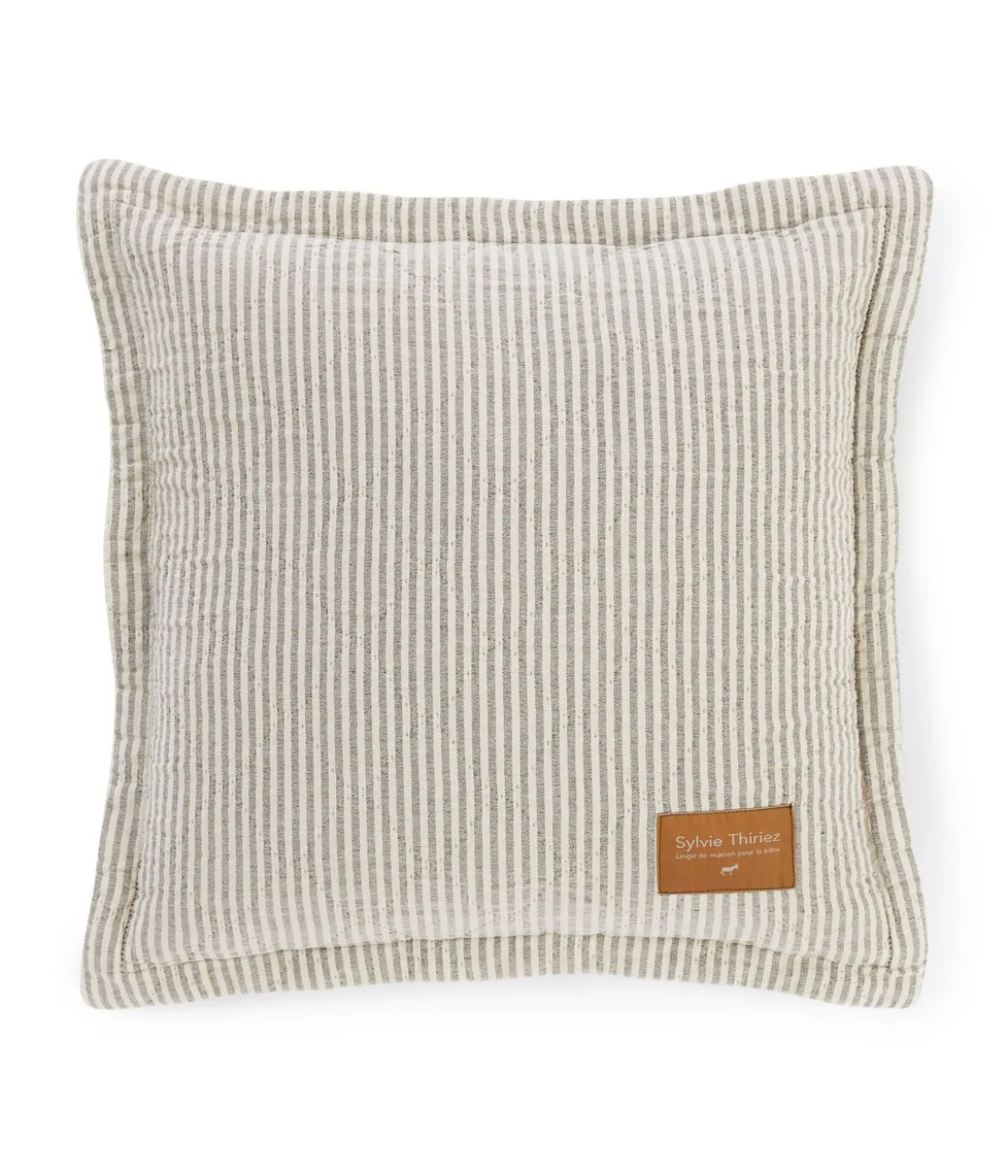 Housse coussin Double jeu vert kaki