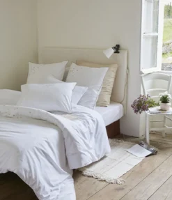 Housse de couette brodée Jolis Coeurs
