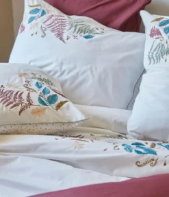 Housse de couette brodée Sous-bois