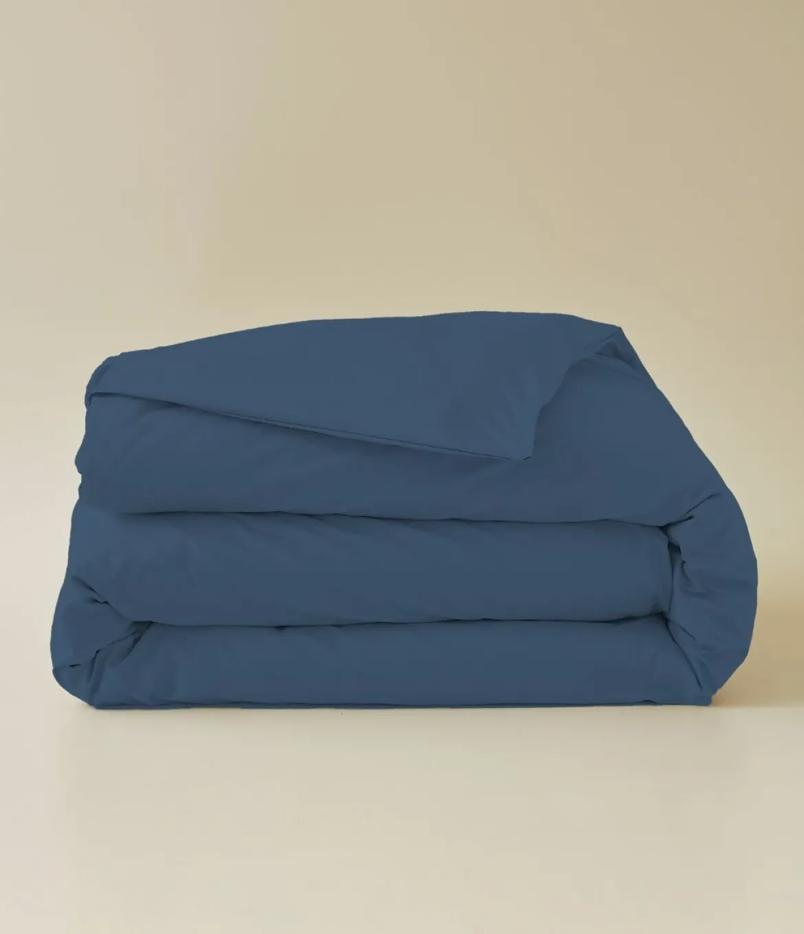 Housse de couette coton bleu jean