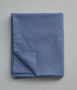 Housse de couette coton bleu jean