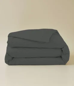 Housse de couette coton gris manhattan