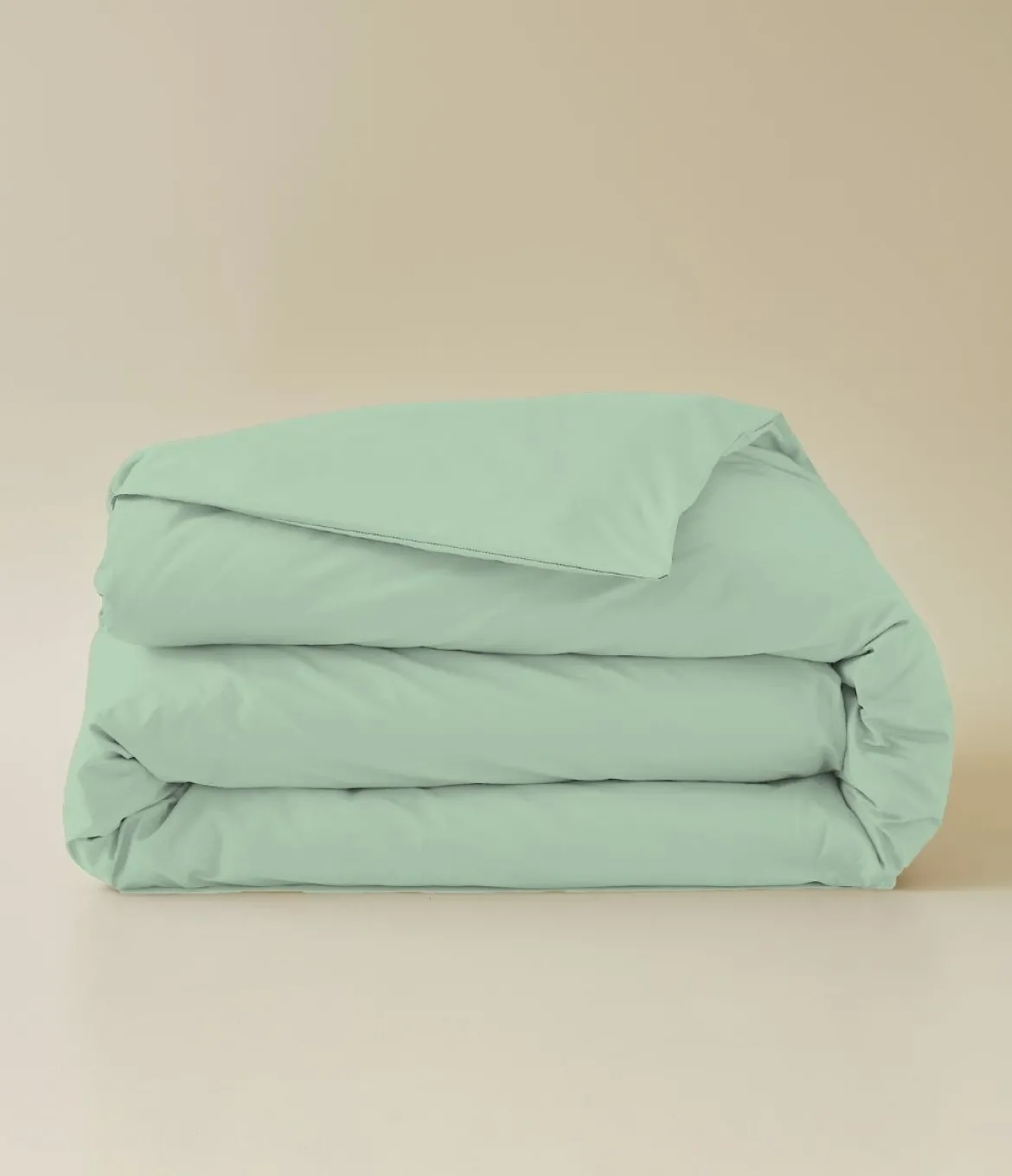 Housse de couette coton vert fleur d'amandier