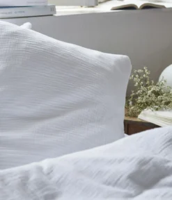 Housse de couette Gaze de coton blanc